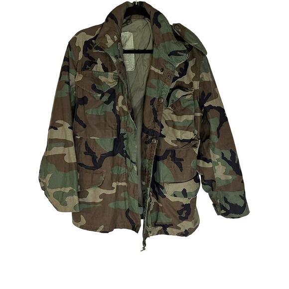 Army Military Green Cold Weather Field Camouflage Coat 48 - Picture 1 of 10